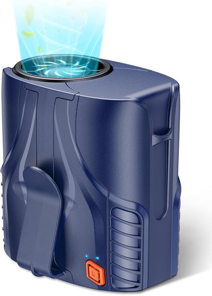 2025 Portable Personal Waist Fan& Neck Fan, 14000RPM Brushless Motor, 40H Runtime Rechargeable, 6-Speed Quiet Operation, Clip-On Personal Body Cooling for Camping/Worksites/Outdoor