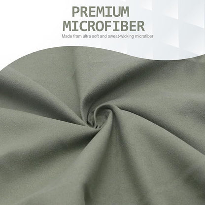 Eunzel Quick Dry Camping Towel, Microfiber Travel Towel Super Absorbent Fast Drying Towel for Camping, Beach, Gym, Backpacking, Yoga & Swimming(40" x 72", Army Green)