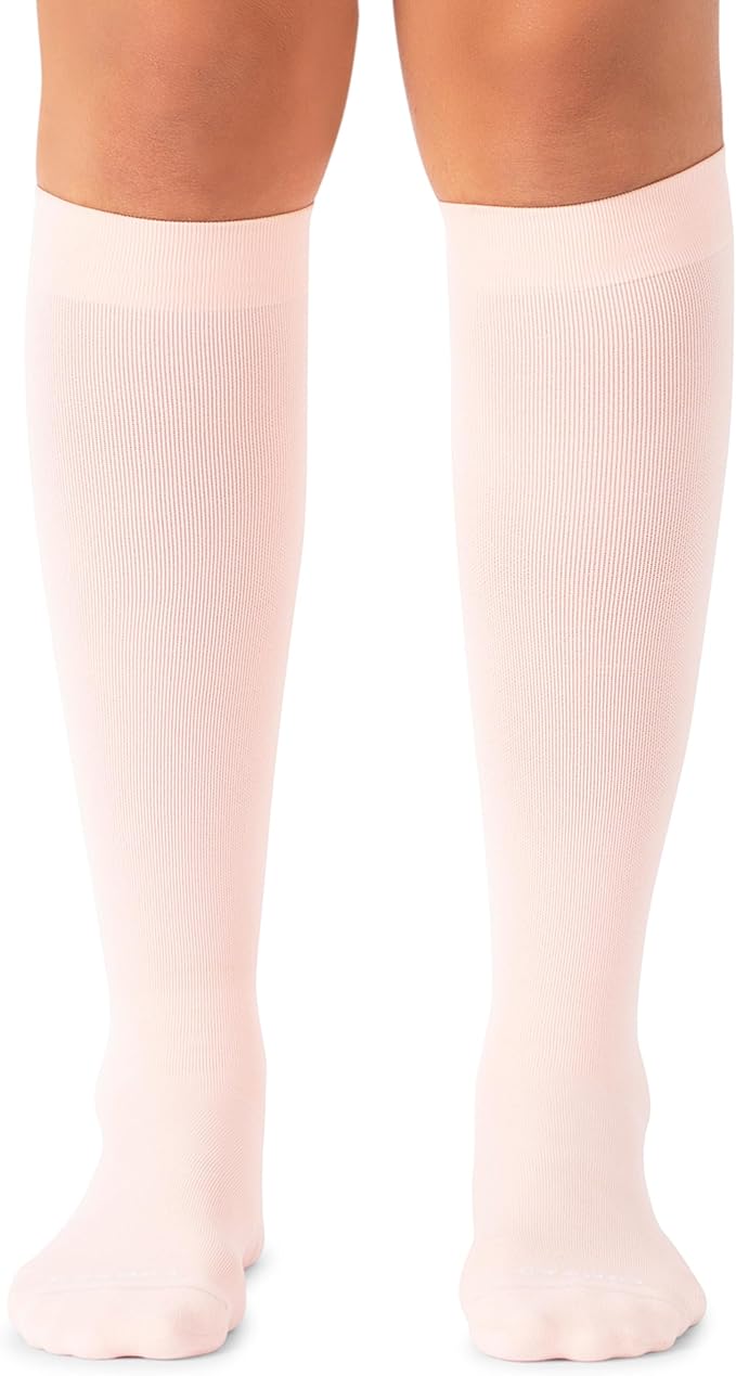 Comrad Nylon Knee High Socks - 15-20mmHg Graduated Compression Socks - Soft & Breathable Support Unisex Socks
