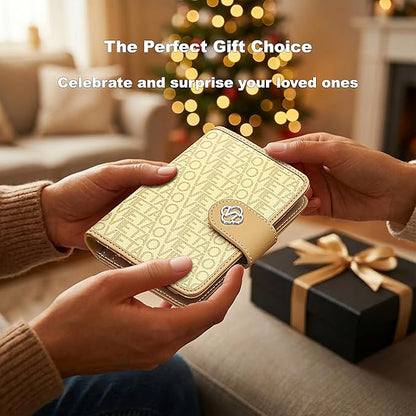 Passport Holder for Travel, RFID Blocking Leather Airtag Wallet for Women Men, Large Passport Cover Essentials Gift, Tickets, Cash, Photo, Sim Card Pen Slot - Apricot