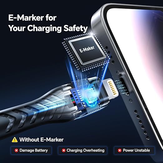 Compatible with i Phone, USB A to Lightniing Cable, 3Pack 10FT Long Fast Charging Cord Braided Appple Phone Cable for i Phone 14 13 12 11 Pro Max XS XR and More - Grey