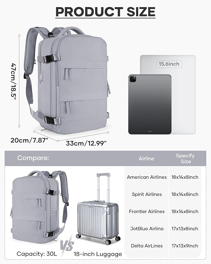 coofay Vacuum Backpack Travel with Pump Vacpack Travel Backpack with Vacuum System Mochila de Viaje Compresion al Vacio Easyvacpack Airbag Backpacks for Traveling Carry on Luggage