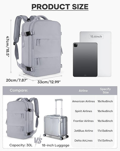 coofay Vacuum Backpack Travel with Pump Vacpack Travel Backpack with Vacuum System Mochila de Viaje Compresion al Vacio Easyvacpack Airbag Backpacks for Traveling Carry on Luggage