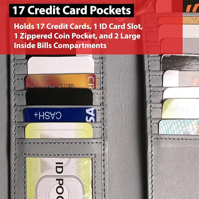 IBRO VINTAGE Motorcycle Chain Wallet for Men – Premium Cowhide Leather, RFID Tri-Fold Biker Wallet with Heavy Duty Chain for Bikers Truckers & Hunters, Credit Card Money Organizer Long Wallet