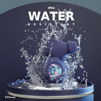 Disney Lilo and Stitch Bluetooth Earbuds w/Charging Case- Wireless Headphones w/Built-in Mic+ Up to 30 Hrs Playtime- Lilo and Stitch Gifts for Girls,Boys,Women,Men,All Fans of Lilo and Stitch Stuff