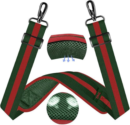 ZINZ 60" Universal Bag Strap with Ultra-thick Fixed Breathable Pad Adjustable Heavy-duty Shoulder Strap for Laptop bag Crossbody Luggage Gym Bag Camera Bag and more -TW01B04