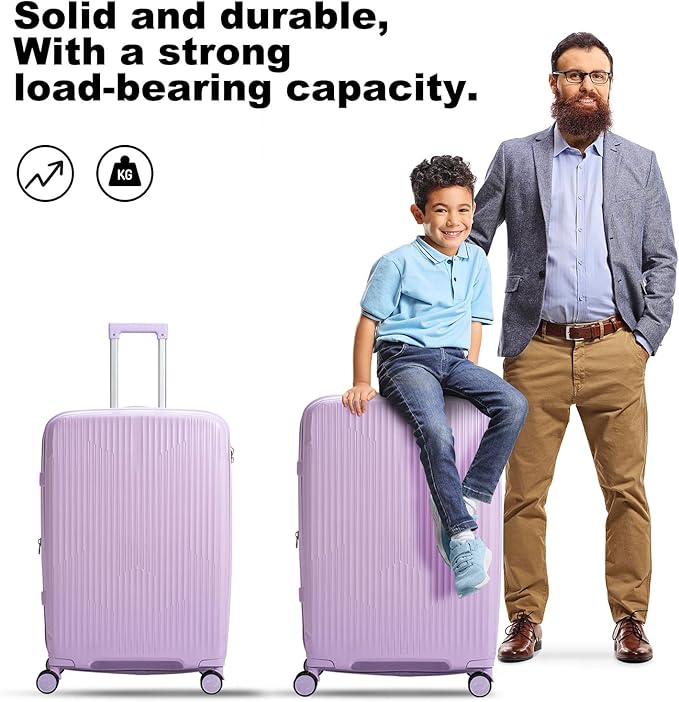 Nazhura Luggage Set, 3-Piece Hardside Suitcase Set, 20-inch Carry On, 24-inch, 28-inch Luggage