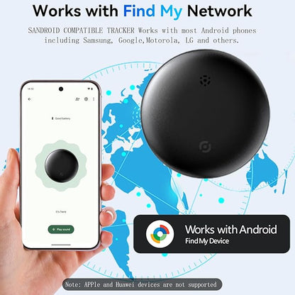 Bluetooth Smart Tags for Android,Air Tracker Tags-4 Pack Android,Keys Finder,Item Locator Works with Google Find Hub App(Android only),Android Tracker Tag for Keys,Luggages (White&Black)