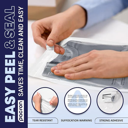 2000 Packs Clear Poly Bags 5"x7" – Self Seal Plastic Bags for Packaging, Shipping & Storage | Durable & Strong Resealable Bags with Suffocation Warning | Clear Packaging Bags for Shopping & Retail