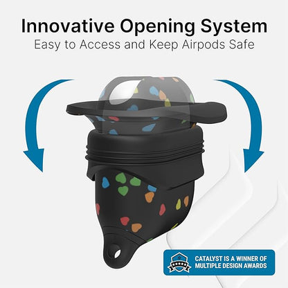 Catalyst Waterproof Case for AirPods 2nd Generation and AirPods 1st Generation - Wireless and USB-C Charging High Drop Protection AirPod Gen 2 and Gen 1 Case with Carabiner, One Piece Design