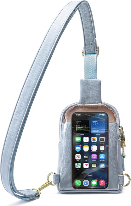 INICAT Sling Bag for Women Touchscreen Small Crossbody Cell Phone Purse Fanny Pack