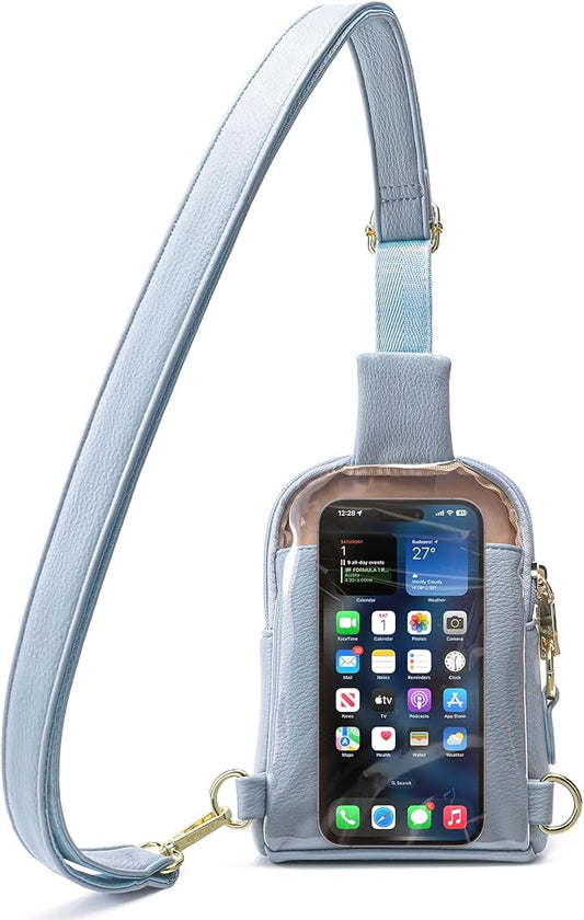 INICAT Sling Bag for Women Touchscreen Small Crossbody Cell Phone Purse Fanny Pack