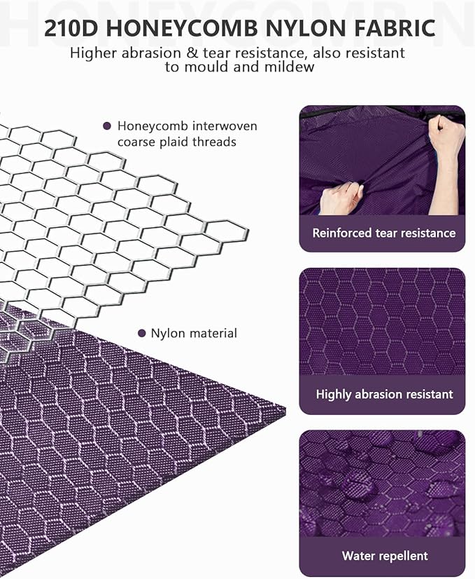 Gonex 40L 60L 80L 100L 150L Large Foldable Travel Duffle Bag with Shoes Compartment, Packable Lightweight Water Repellent Duffel Bag for Camping Gym Weekender Bag