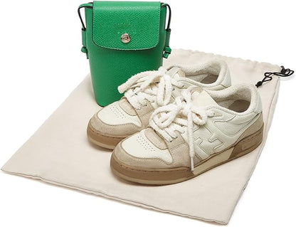 LAKE OF FIRE 4-Piece Travel Shoe Bags for Packing, 17.7" x 13.8" Dustproof Shoe Bags - Flannel Shoe Pouch with Drawstring Closure,Washable & Reusable(Beige)