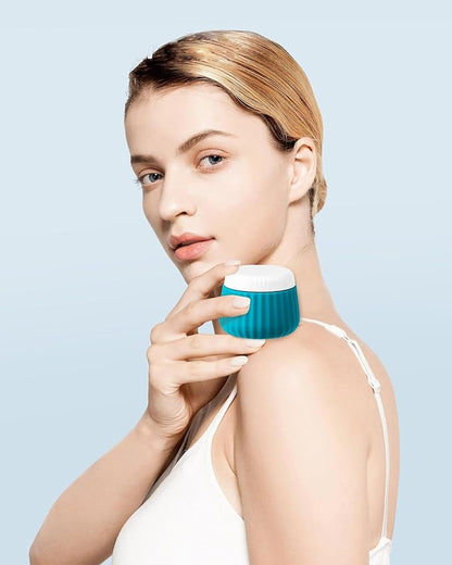 Travel Containers for Toiletries 4 Pack, TSA Approved Travel Size Toiletries, Travel Size Containers, With Clear Bag Leak Proof Silicone Jars, Travel Essentials Creams Jars Carrying Small Items