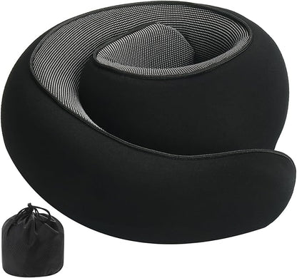 Ulaek®Travel Pillows for Airplanes,Travel Neck Pillow Airplane Memory Comfortable Breathable Cover, Stowable Pillows for Sleeping, Car, Airport Travel Essentials,Gifts for Family, Wife and Friends