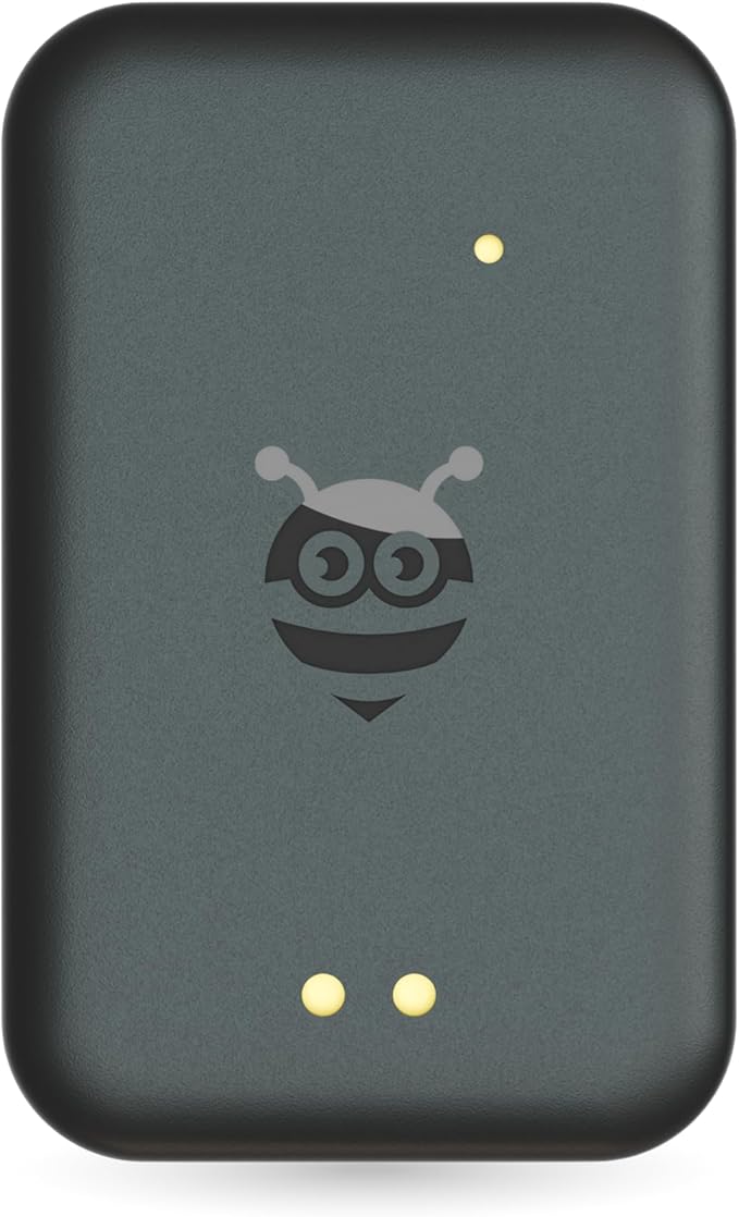 Pebblebee Tag Universal - Rechargeable Mini Item Tracker | Alternative to Air Tag & Android | 8-Month Battery Life | Works with Both Android & iOS Find My App | LED & Sound Alerts