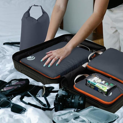 Cipway Compression Packing Cubes, Ultralight Luggage Organizer Bags with Laundry Bags and Clear Toiletries Bag, Travel Essentials for Carry on Suitcase (6 Piece,Gray)