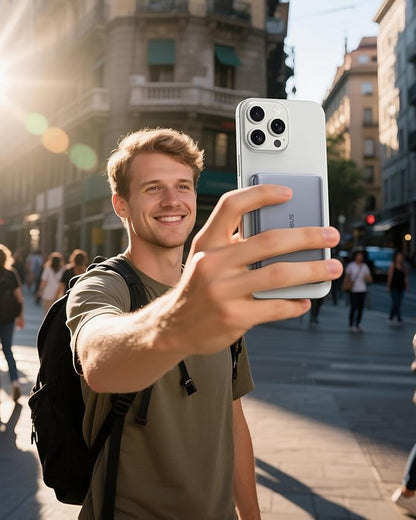 Baseus Picogo Magsafe Portable Charger, Qi2 15W 0.5" Ultra Slim 10000mAh Wireless Power Bank, 27W Fast Charging Magnetic Battery Pack with USB-C for iPhone 17 Pro Max/17 Pro/Air/16/15/14/13/12