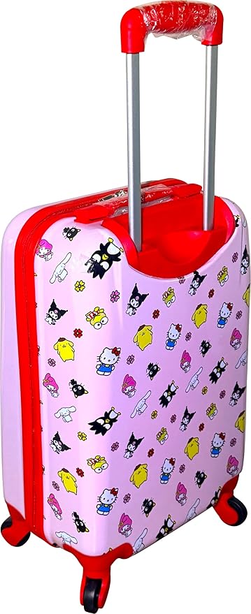Fast Forward Kids Licensed Hard-Side 21” Spinner Luggage Lightweight Carry-On Suitcase (Hello Kitty I)