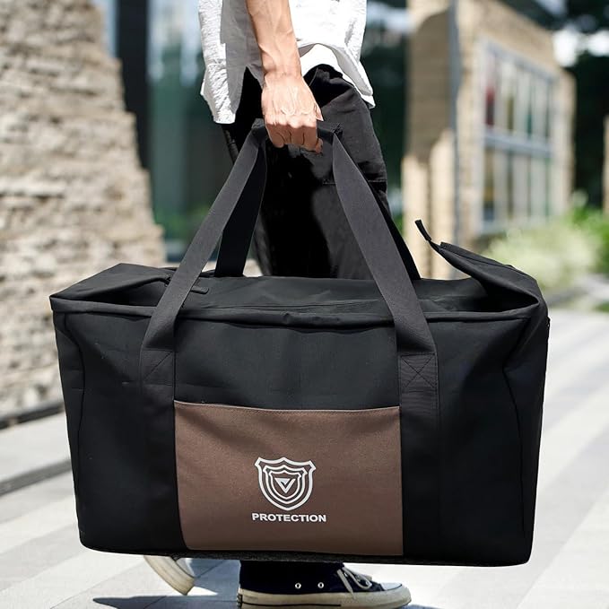 Faraday Duffel Bag - Large EMF Bag EMP Protection, RF Shielding & Signal Blocking for Data Privacy, Anti-Tracking Executive Security Faraday Duffle Bag for Electronics with 2 Detachable Faraday bags