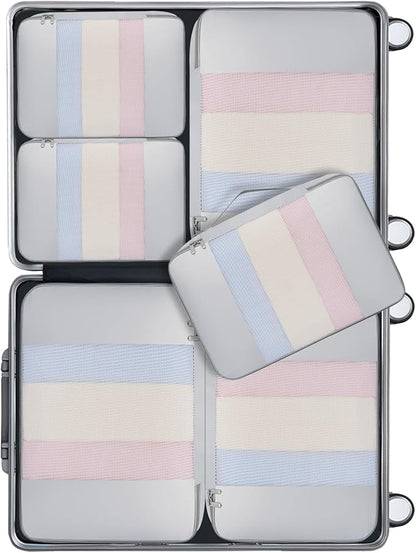 BAGAIL 6 Set/8 Set/10 Set Packing Cubes Various Sizes Packing Organizer for Travel Accessories Luggage Carry On Suitcase