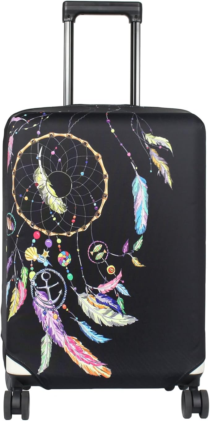 HYPER VENTURE Washable Luggage Cover - Fashion Suitcase Protector Fits 31-32 Inch Luggage (Dreamcatcher, XL)