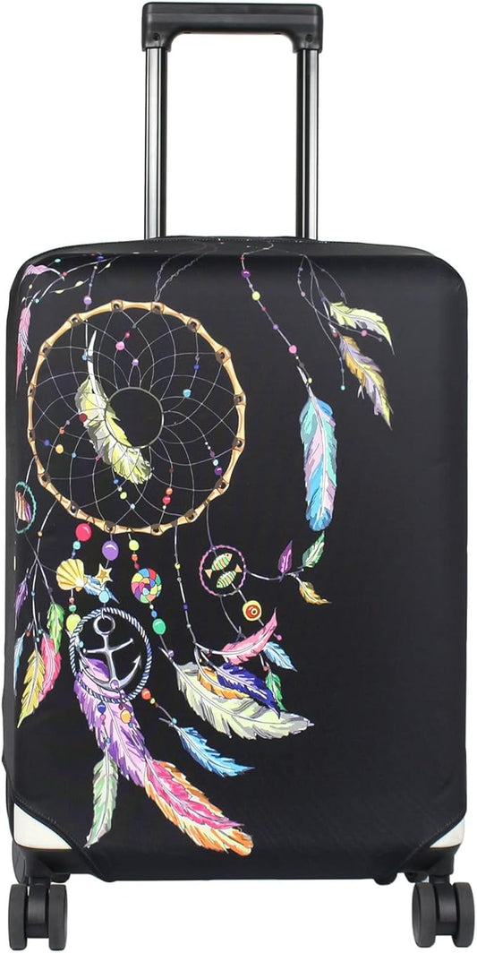 HYPER VENTURE Washable Luggage Cover - Fashion Suitcase Protector Fits 31-32 Inch Luggage (Dreamcatcher, XL)