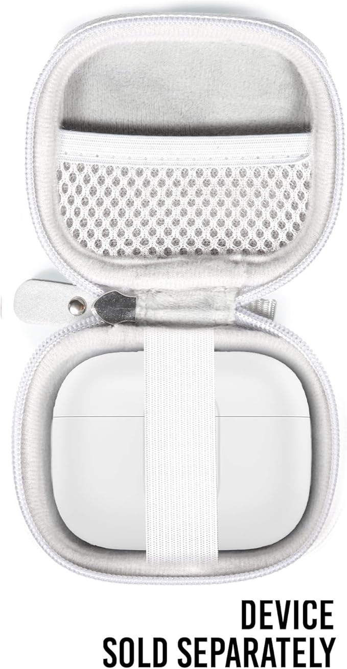 getgear case for Btootos A90 Wireless Earbuds with Noise Cancelling Mic LED Display (White)