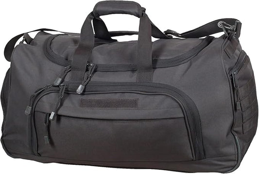 Gym Bag Duffle Bags for Men Women with Shoes Compartment Sport Weekend Travel Overnight Carry On Bag for Tactical Military Travel Work Out Bags (2.0 Black)