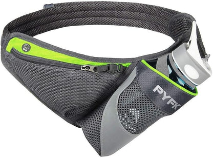 PYFK Running Belt Hydration Waist Pack with Water Bottle Holder for Men Women Waist Pouch Fanny Bag Reflective