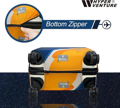 HYPER VENTURE Washable Luggage Cover - Fashion Suitcase Protector Fits 31-32 Inch Luggage (Lighthouse, XL)