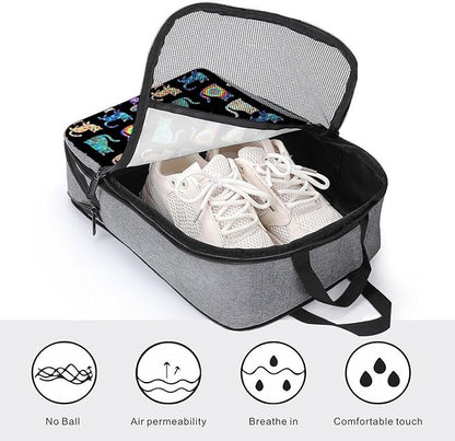 Travel Shoe Bags for Storage and Packing Sport Soccer Cleats Bag Portable Sneaker Bags (Galaxy Cat Lovers)