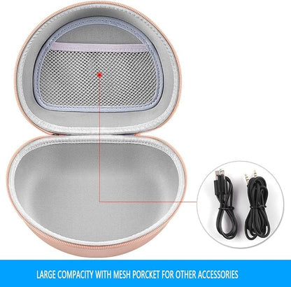 Headphone Case for Beats Solo 4/ for Glynzak/for Picun B8/ for Beats Studio Pro, Solo3, Studio3, Solo2, Solo Pro On-Ear Headphones, Foldable Bluetooth Wireless Headset (Extra Large) - Rose Gold