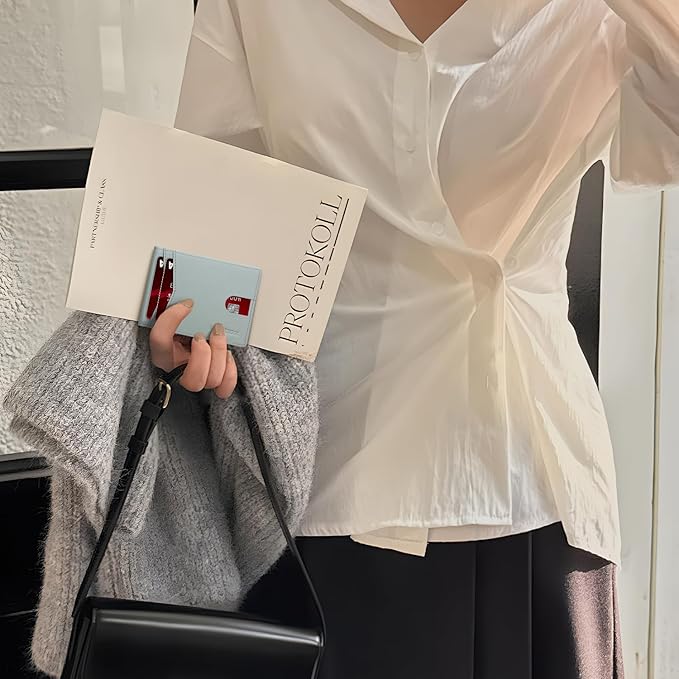 RUNBOX Wallet for Men Slim Rfid Leather 2 ID Window With Gift Box