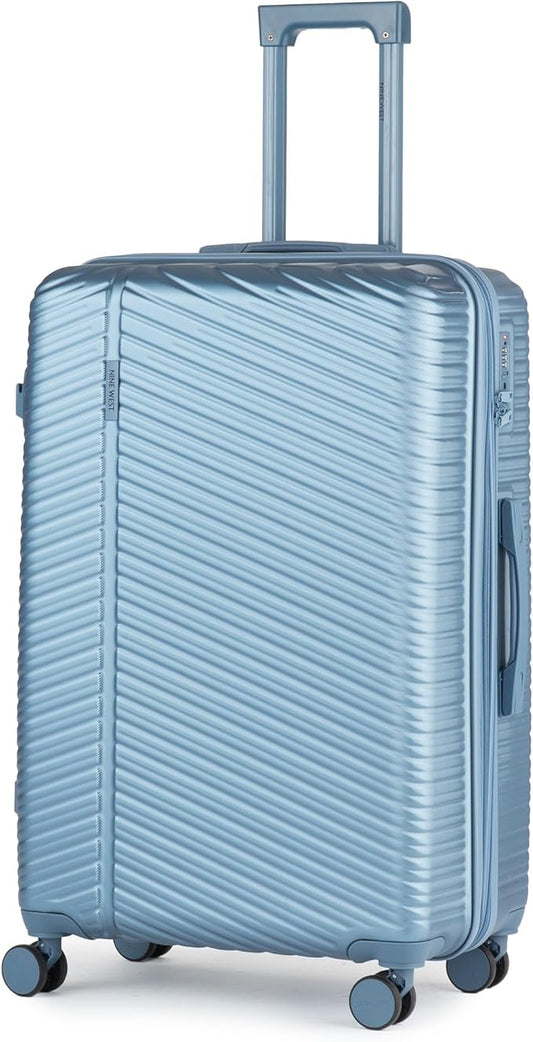 Nine West Zion 28 Inch Hardshell Spinner, Large Expandable Checked Luggage, Extra Capacity Suitcase for Extended Travel Lapis