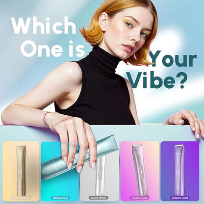 Dual Head Electric Shaver for Women - Rechargeable Body Hair Trimmer, 5-Min Fast Charge for Travel, Portable Facial Hair Removal for Ladies, Dermaplane Razor for Women Face, Birthday Gifts (Blue)