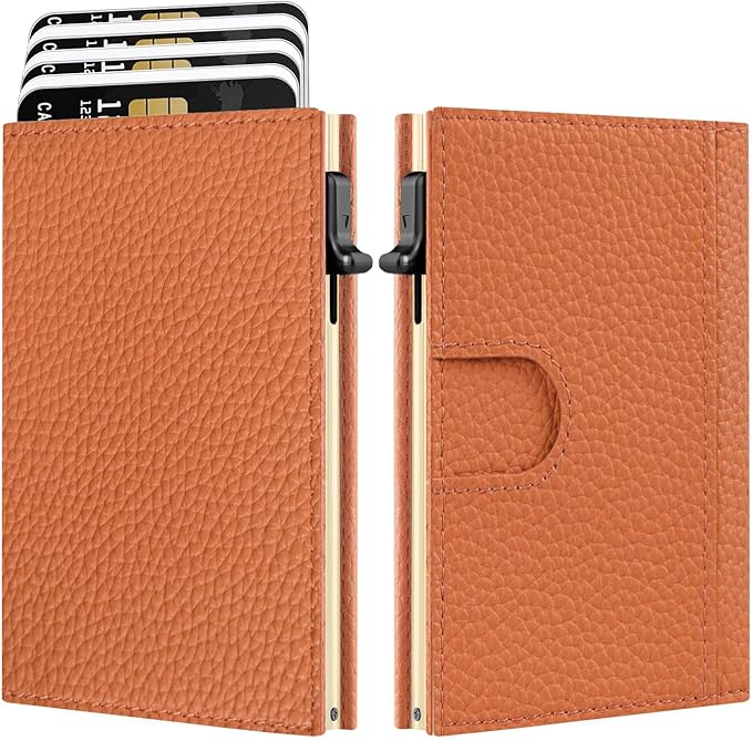 Women's Small Wallet - Sleek & Secure - RFID Blocking Compact Wallet with Slim Lightweight Pop Up Credit Card Holder, Premium Leather Capacity 11+ Cards Plus Cash & ID, Gift for Her