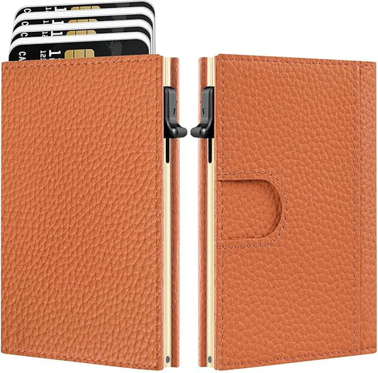 Women's Small Wallet - Sleek & Secure - RFID Blocking Compact Wallet with Slim Lightweight Pop Up Credit Card Holder, Premium Leather Capacity 11+ Cards Plus Cash & ID, Gift for Her