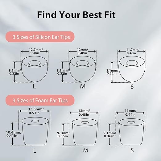 Ear Plugs for Sleeping Noise Cancelling, Reusable Soft Noise Reduction Earplugs for Sleep, Focus, Travel, Work, Motorcycle, Concert with 6 Silicone Ear Tips and 6 Foam Ear Tips - 25-35dB Pink