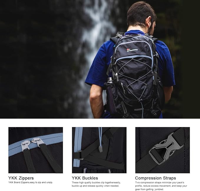 MOUNTAINTOP 25L/40L Hiking Backpack,Lightweight Travel Backpack for Men Women Outdoor Backpacking, Camping