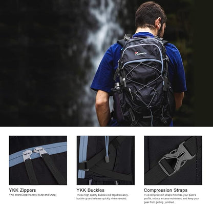 MOUNTAINTOP 25L/40L Hiking Backpack,Lightweight Travel Backpack for Men Women Outdoor Backpacking, Camping