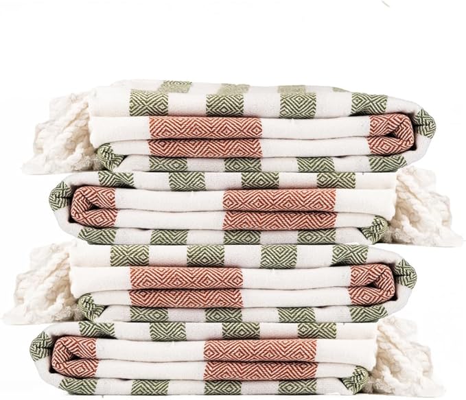 Cotton Turkish Beach Towel with Towels Oversized 36"x72" Pool Absorbent Extra Large Quick Dry Sand Travel Towel (Kavee Mist, 4 Pack)