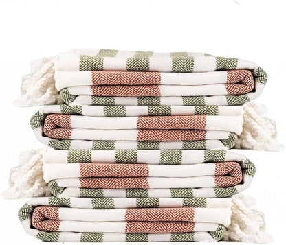 Cotton Turkish Beach Towel with Towels Oversized 36"x72" Pool Absorbent Extra Large Quick Dry Sand Travel Towel (Kavee Mist, 4 Pack)