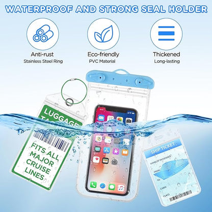 Cruise Ship Essentials, Cruise Must Haves Kits Including Non-Surge Power Strip, Lanyards for Cruise Ship Cards, Luggage Tags, Magnetic Hooks, Clothesline and Clips for All Cruise Lines