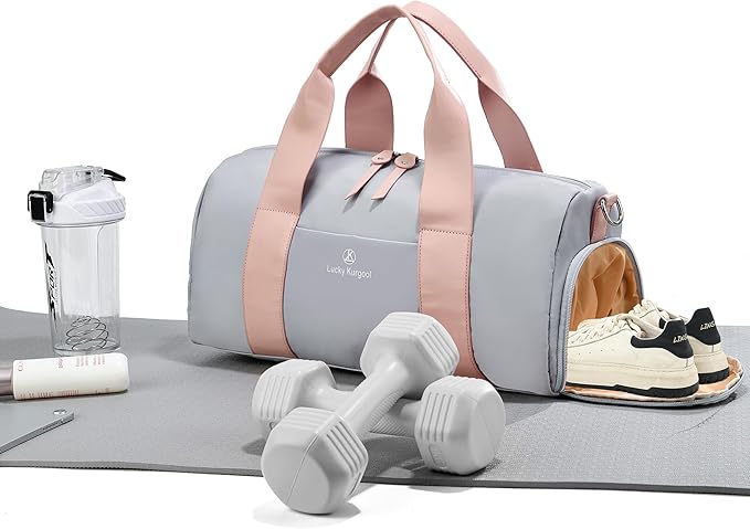 Small Gym Bag for Women with Wet Pocket & Shoes Compartment, Cute Mini Sport Duffel Gym Tote Bags for Yoga, Workout, Dance, Swim