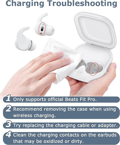 Charging Case Replacement Compatible with Beats Fit Pro - 700mAh Battery Wireless Earbuds Charger Case with Bluetooth Pairing