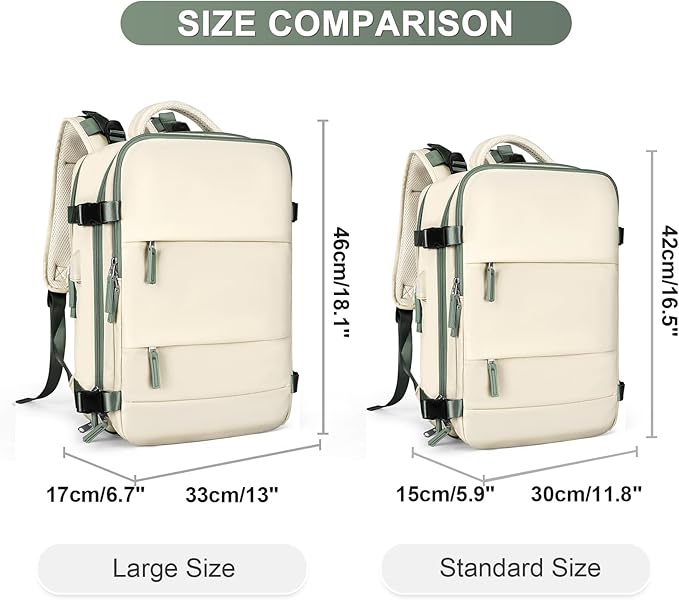 Large Travel Backpack For Women Men Airline Approved Carry On Backpack Flight Approved Waterproof Sports Luggage Backpack Casual Daypack Hiking Backpack