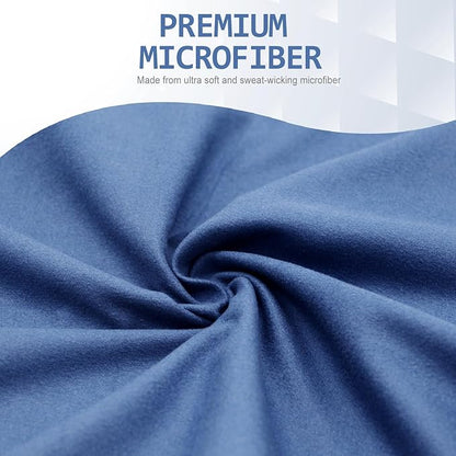 Eunzel Quick Dry Camping Towel, Microfiber Travel Towel Super Absorbent Fast Drying Towel for Camping, Beach, Gym, Backpacking, Yoga & Swimming(30" x 60", Navy)