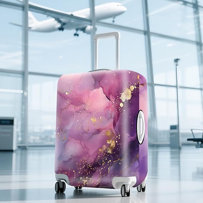 ANNA QUEEN Travel Luggage Cover Suitcase Protector Suitcase Cover Anti-Scratch,Stretchable Bag Cover Washable Durable Polyester